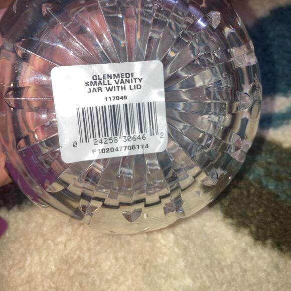 Waterford Crystal Glenmede 3 1/2" Vanity Jar with Lid - Picture 6 of 7